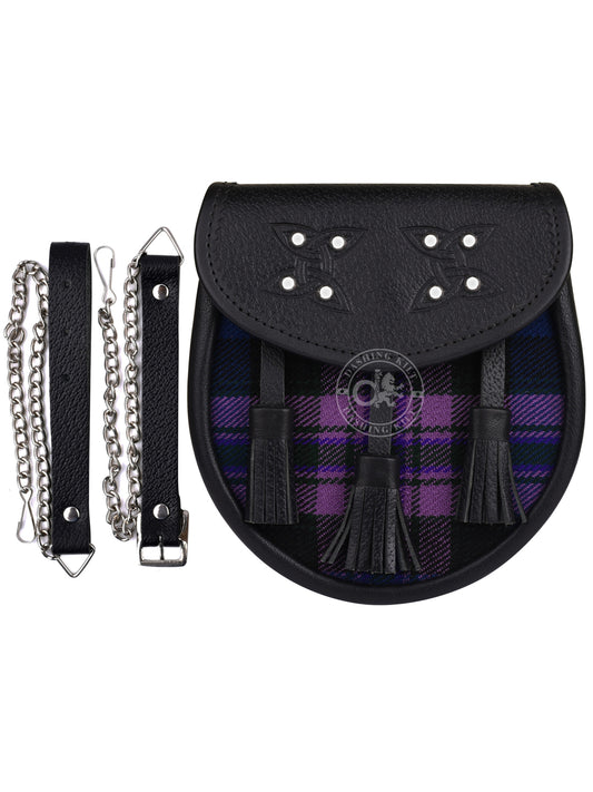 Semi Dress Ross Pride of Scotland Tartan Sporran-Kilt Accessory for Men’s