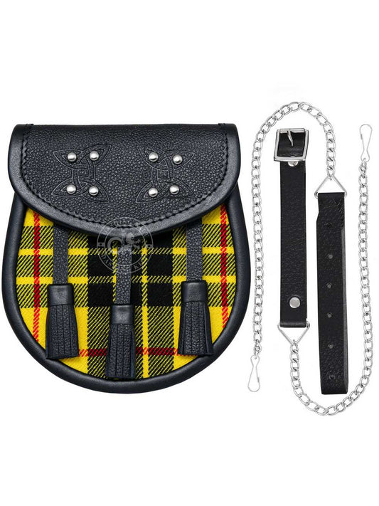 Semi Dress MacLeod of Lewis Tartan Sporran-Kilt Accessory for Men’s