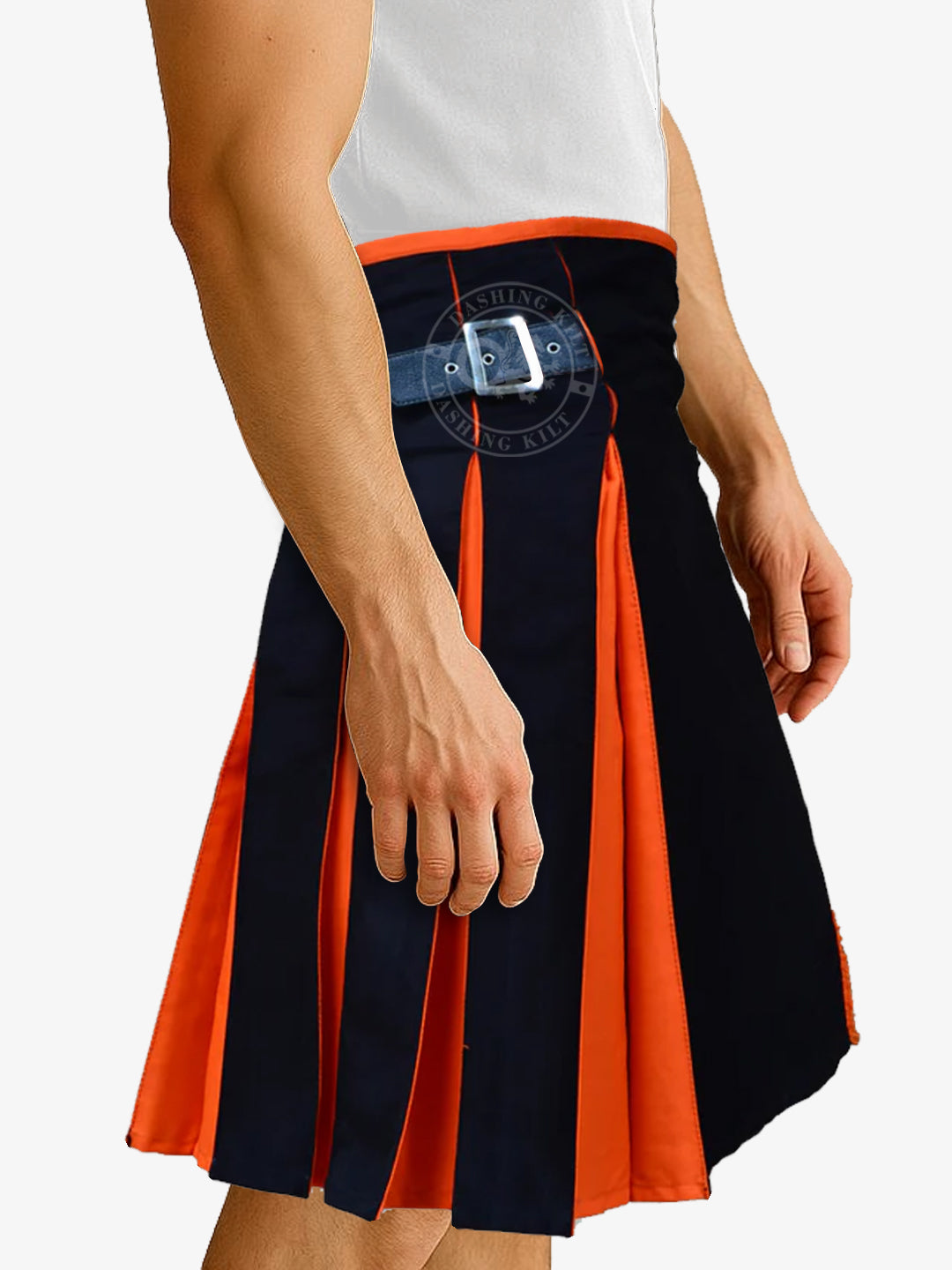 Classic Hybrid Black and Orange Kilt