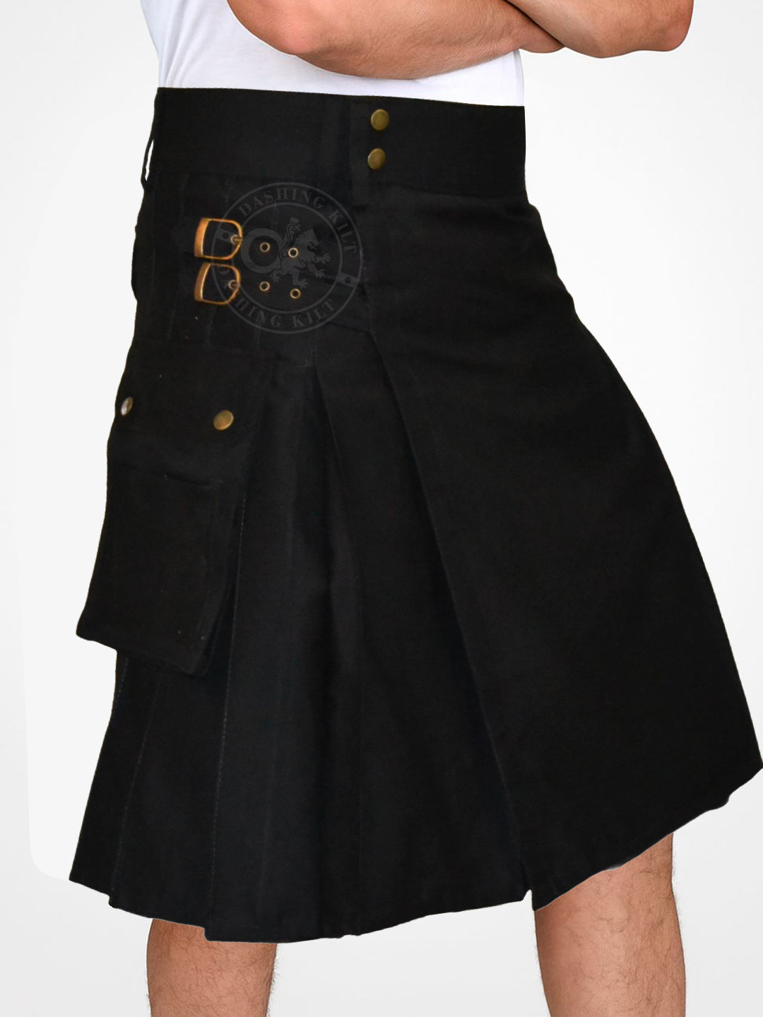 Black Utility Working Kilt