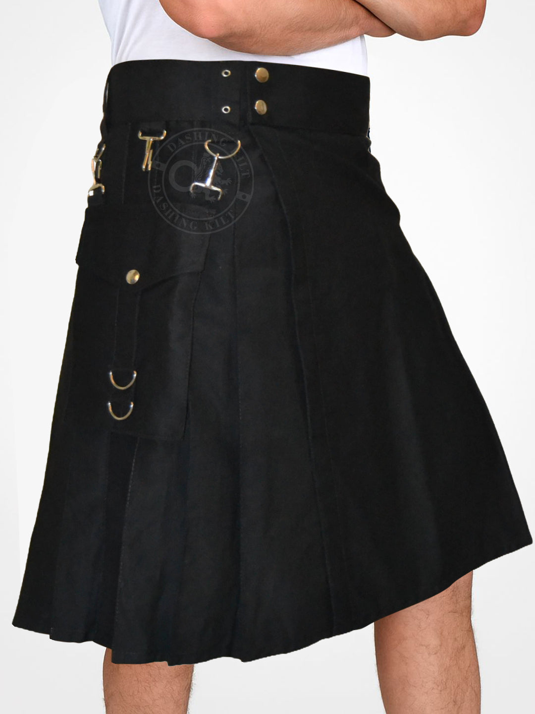 Detachable Pockets Utility Kilt