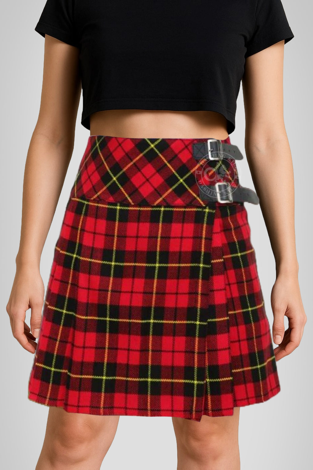 Women’s 16 inches Wallace Tartan Billi Kilt Skirt