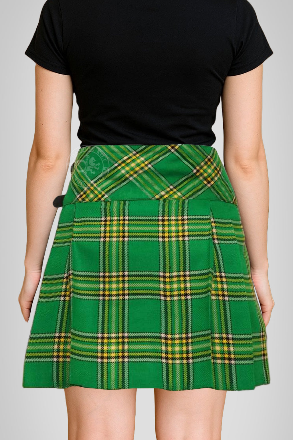 Women’s 16 inches National Irish Green Tartan Billi Kilt Skirt