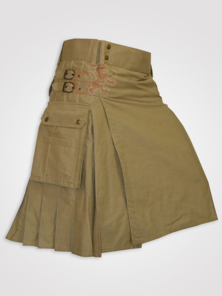 Khaki working Utility kilt