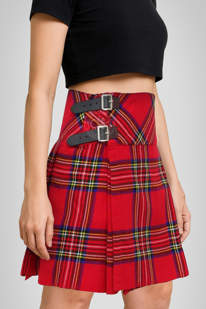 Women’s 16 inches Royal Stewart Tartan Billi Kilt Skirt