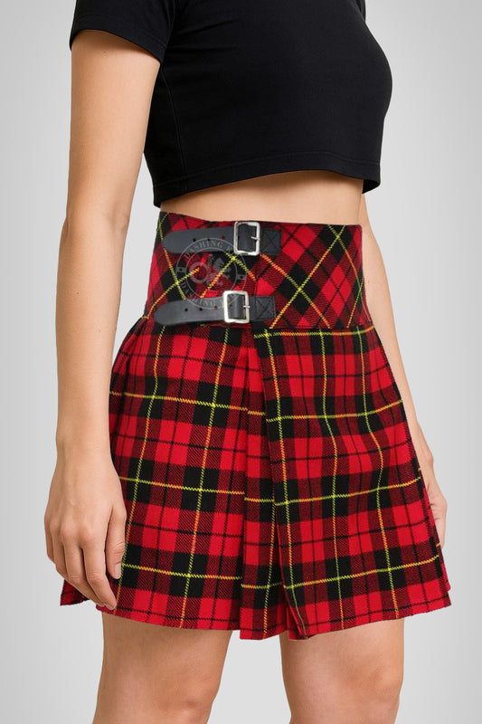 Women’s 16 inches Wallace Tartan Billi Kilt Skirt