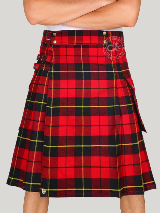 Wallace Tartan 16oz Utility Kilt for Men