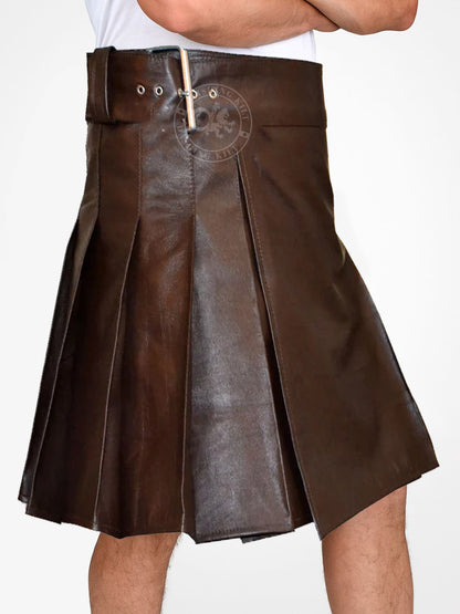 Unisex Leather kilt