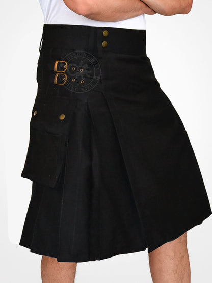Black Utility Working Kilt