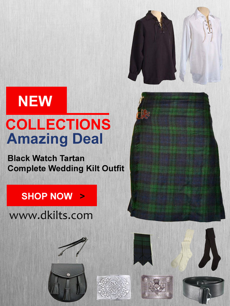 Black Watch Tartan Complete Wedding Kilt Outfit