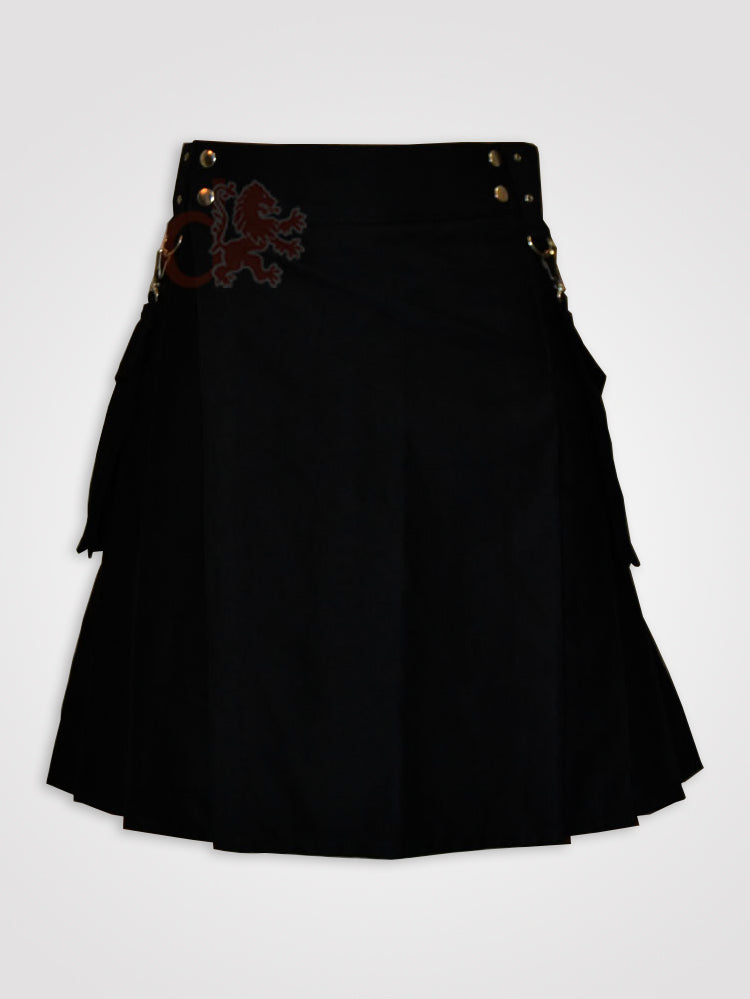 Detachable Pockets Utility Kilt