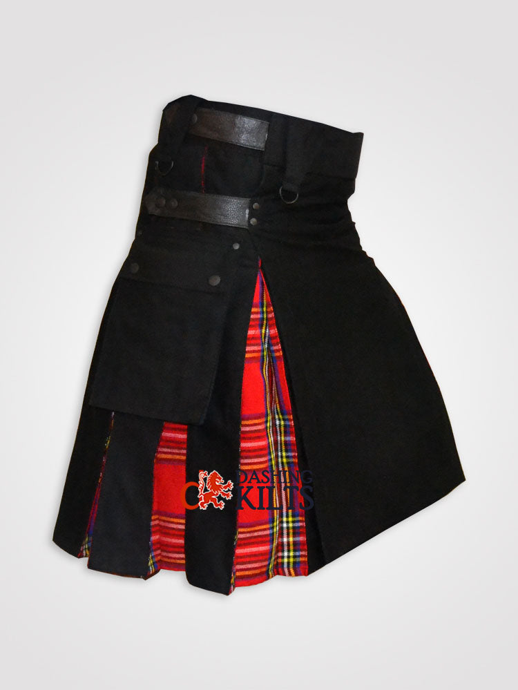 Hybrid Royal Stewart Tartan Kilt