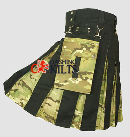 Tactical Hybrid Camo Kilt