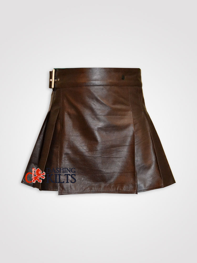 Unisex Leather kilt