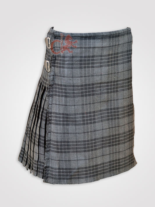 Gray spirit Tartan Kilt